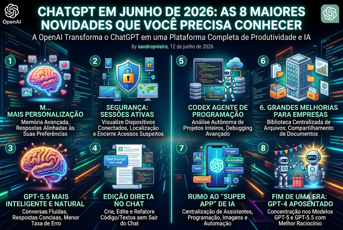 ChatGPT em Junho de 2026: As 8 Maiores Novidades que Você Precisa Conhecer