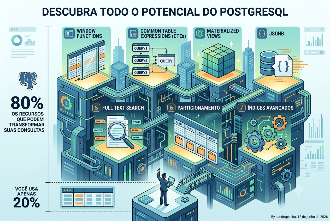 Você usa apenas 20% do PostgreSQL: Conheça os recursos que podem transformar suas consultas